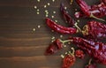 Dried red chillies Royalty Free Stock Photo