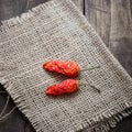 Dried red chilly pepper Royalty Free Stock Photo