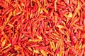 This is Dried red hot chillies texture background Royalty Free Stock Photo