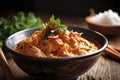 Dried red pork coconut curry (Panaeng) : Famous Thai food