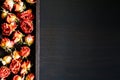 Dried red roses. Royalty Free Stock Photo