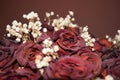 Bouquet of dried pink rose vintage
