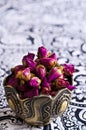 Dried rose buds in a metal Cup Royalty Free Stock Photo