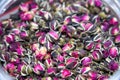 Dried rose flower tea close-up Royalty Free Stock Photo