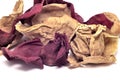 Dried rose petals - close-up Royalty Free Stock Photo