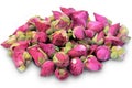 Dried Rosebuds on a white. Royalty Free Stock Photo