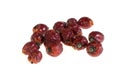 Dried rosehips on a white isolated background Royalty Free Stock Photo