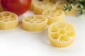 Dried Rotelle Pasta Royalty Free Stock Photo