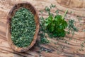 Dried rubbed parsley