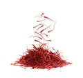 Dried saffron spice