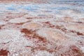 Dried salt lake