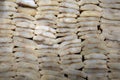 Dried salted cod at fish shop Royalty Free Stock Photo