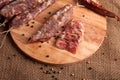 Dried sausages Royalty Free Stock Photo