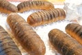 Dried sea cucumber, a delicacy in Chinese cuisine Royalty Free Stock Photo