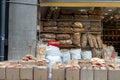 Dried seafood selling in local Hong Kong market