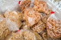 Dried shrimp in bag Royalty Free Stock Photo