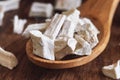 Dried and sliced marshmallow root Royalty Free Stock Photo