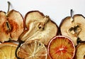 Dried slices of fruits