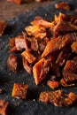 Dried Smoked Salmon Jerky Royalty Free Stock Photo