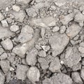 Dried soil covered with stones and dust Royalty Free Stock Photo