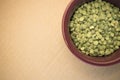 dried split peas in a cup Royalty Free Stock Photo