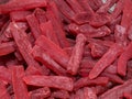 Dried sweet red papaya. pattern Royalty Free Stock Photo