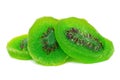 Dried and sweeten sliced kiwi Royalty Free Stock Photo