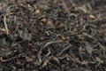 Dried tea leaves macro selective focus Royalty Free Stock Photo