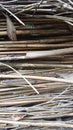 Dried Thick Bamboo Closeup Background Royalty Free Stock Photo