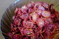 Dried tomato chips Royalty Free Stock Photo