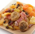 Dried Tropical Fruits Mix Royalty Free Stock Photo