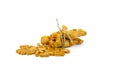 Dried turmeric and turmeric in capsules Thai herbs to prevent covid-19