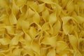 Dried uncooked fettuccine noodles