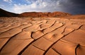 Dried up river bed Royalty Free Stock Photo