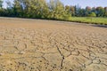 Dried-up River bed - Landscape Royalty Free Stock Photo