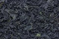 dried wakame seaweed as background.japanese food. Royalty Free Stock Photo