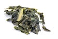 Dried wakame seaweed isolated on white background Royalty Free Stock Photo