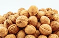Dried walnuts closeup Royalty Free Stock Photo