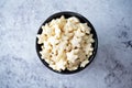 Dried wheat stars for breakfast in a bowl Royalty Free Stock Photo