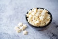 Dried wheat stars for breakfast in a bowl Royalty Free Stock Photo