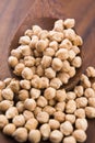 Dried white chickpeas ceci Royalty Free Stock Photo