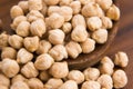 Dried white chickpeas ceci Royalty Free Stock Photo