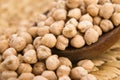Dried white chickpeas ceci Royalty Free Stock Photo