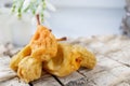 dried whole pears on a light background. pear dried in a dehydrator for preparing food and drinks. pear chips on a light Royalty Free Stock Photo