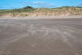 Drifiting sand replicating covid19 transmission on Rhossili Bay, Gower, Wales Royalty Free Stock Photo