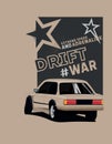 Drift car Royalty Free Stock Photo