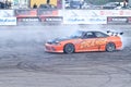 Drift show Orange team Royalty Free Stock Photo