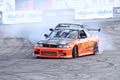 Drift show Orange team Royalty Free Stock Photo
