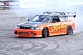 Drift show Orange team Royalty Free Stock Photo