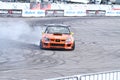 Drift show Orange team Royalty Free Stock Photo